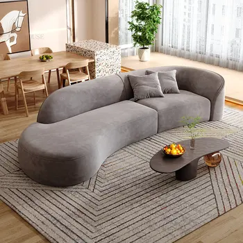 Тканевые диваны Nordic Technology, мебель для гостиной, Итальянские Легкие Роскошные Изогнутые Диваны для гостиной, Креативный Дизайнерский диван-кресло Z 8