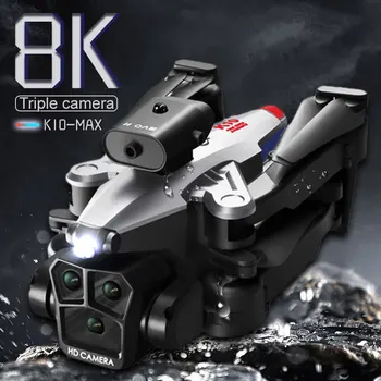 Новый K10 MAX Drone HD с тремя камерами ESC, позиционирование оптического потока на 360 °, предотвращение препятствий, Wifi FPV, Радиоуправляемый складной Квадрокоптер, игрушки, Дрон 16