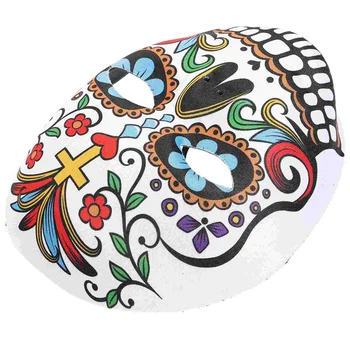 Маска EVA украсит День мертвых масками из бумаги Мексиканский карнавал Косплей вечеринка 14