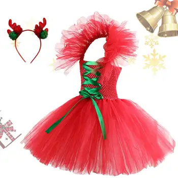 Кружевные платья для малышей, прозрачное платье принцессы для девочек на Рождество, платье подружки невесты для девочек на День рождения 4