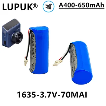 LUPUK - Оригинальная литий-ионная аккумуляторная батарея 1635, 3,7 В, 650 мАч, используемая для модели Intelligent Dash Cam A400 4