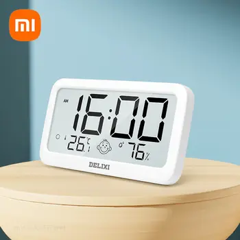 Xiaomi Delixi ЖК-цифровой термометр-гигрометр, Электронный датчик температуры в помещении, гигрометр, измеритель бытовой термометры 15