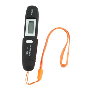 Бесконтактный мини-инфракрасный термометр для измерения температуры с цифровым ЖК-дисплеем инфракрасный термометр ручка DT8220 Черный 1