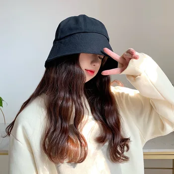 Женская осенне-зимняя новая широкополая шляпа-колокольчик в корейском стиле, модная Японская солнцезащитная широкополая шляпа, Корейская широкополая шляпа Ins