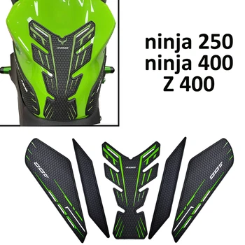 Для Ninja 250 Ninja400 Z400 z 400 2018-2022Motorcycle Танк Накладка Протектор Наклейка Наклейка Газовый Коленный Захват Z400 Новый 16
