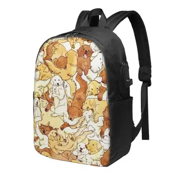 Школьный рюкзак большой емкости для ленивых собак, Модный Водонепроницаемый Регулируемый Спортивный рюкзак для путешествий