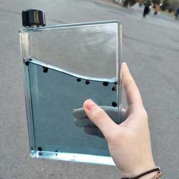 Плоская бутылка для воды A6, портативный книжный бумажный стаканчик, креативный пищевой герметичный Модный Простой прочный для путешествий на открытом воздухе 15
