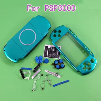 1 компл./лот, многоцветный полный корпус, чехол с кнопками, комплект для игровой консоли PSP3000, PSP 3000, 12