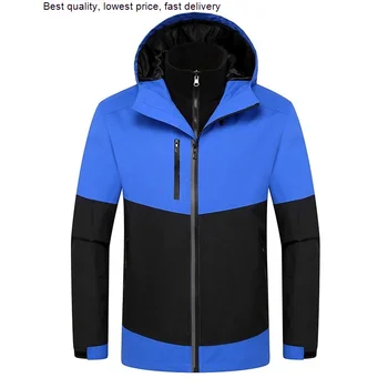 Куртки Softshell Для мужчин и женщин, Ветрозащитная водонепроницаемая ветровка, Лыжный спорт, пеший туризм, двухсекционная теплая куртка с подкладкой, пальто JM22 13