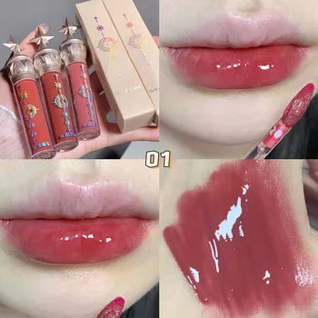 6 Цветов Сексуальной женской губной помады, Водостойкого стойкого влажного блеска для губ, Яркого красочного блеска для губ, женского макияжа maquiagem 3