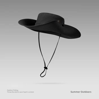 2023, Большая рыбацкая шляпа с защитой от ультрафиолета, Панама, мужские летние шляпы, Походная пляжная кепка для рыбалки на открытом воздухе 15