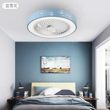 Потолочный вентилятор, светильник для спальни, потолочный вентилятор, светильник для гостиной, столовой, Ультратонкий невидимый вентилятор, светильник, встроенный потолочный вентилятор 110 В 10