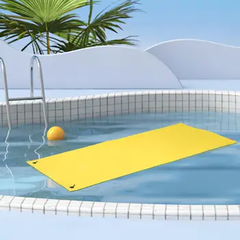 Водный Плавающий коврик для бассейна, 3-Слойный Водный Плот, Свернутый Коврик 270x90x3,3 см, Портативный, Веселящийся на Воде (Случайный цвет) 5