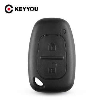 KEYYOU 10x Чехол для дистанционного ключа автомобиля с 2 кнопками для Renault Opel Vauxhall для Nissan Vivaro Traffic Primastar 7