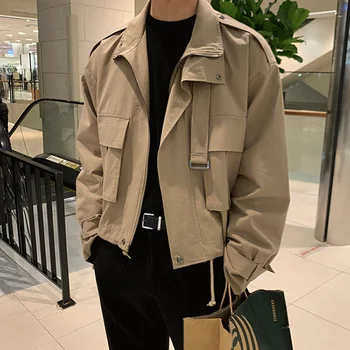 2023 Весенне-осенняя мужская куртка в корейском стиле, модная красивая повседневная куртка в японском стиле в стиле ретро
