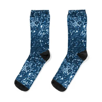 Темно-синие блестящие носки с пайетками, мужские подарки для регби 1