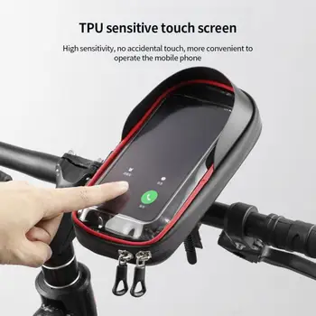 Красочный 6,5-дюймовый держатель для велосипедного телефона, Водонепроницаемая подставка для крепления на руль мотоцикла, сумки, чехлы для велосипеда, скутера, мобильного телефона. 7
