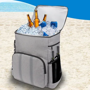 Сохраняющая свежесть изолированная сумка для пикника, удобная водонепроницаемая сумка для ланча для кемпинга и путешествий.