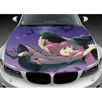 Виниловая наклейка на капот автомобиля из аниме Spy X Family, полноцветная графическая наклейка на автомобиль, индивидуальный размер и изображение, подходящие для любого автомобиля 11