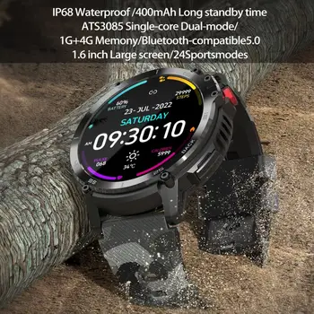 Практичные Цифровые часы AMZ C22 с длительным сроком службы 400 мАч, Записывающие Движения Наручных Смарт-часов, Электронных часов с Подсчетом шагов 10