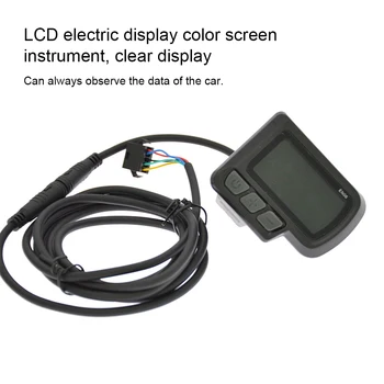 EN06 Электрический велосипедный счетчик с ЖК-дисплеем 24 В 36 В 48 В Цветной Экранный монитор скорости 15