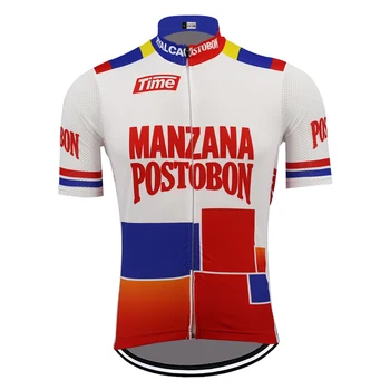 Велосипедная майка Manzana Postobon, летняя мужская велосипедная одежда MTB с коротким рукавом, топы, майо, велосипедные рубашки Ropa Ciclismo, одежда 13