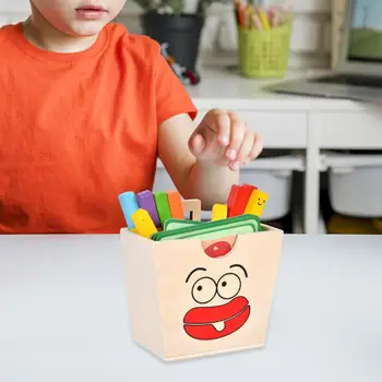 Игра на подбор картофельных чипсов, координацию логического мышления, игру по сортировке деревянных цветов для обучения в детском саду 8