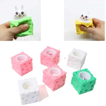 Креативная серия Rabbit Мягкие игрушки Мультфильм Kawaii Squeeze Cup Декомпрессионная игрушка для снятия стресса Игрушки-антистресс для взрослых и детей 3
