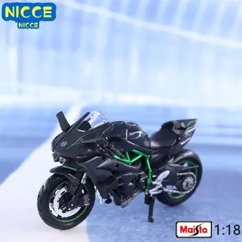 Maisto 1:18 Kawasaki Ninja H2 R Моделирование мотоцикла Коллекция моделей из сплава Украшения Подарки Игрушки для мальчиков B606 14