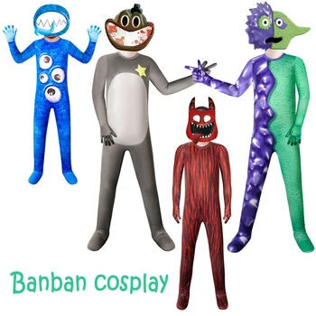 Костюм Garten Of Banban, зеленая одежда для косплея монстра Джамбо Джоша, платье персонажа игр ужасов для детей, подарки на день рождения 1