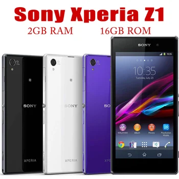 Sony Xperia Z1 L39H C6903 Смартфон 4G Android Четырехъядерный 2 ГБ ОЗУ 16 ГБ ПЗУ Оригинальный Разблокированный 5,0 