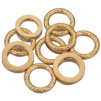5шт 20/18 мм Серьги-кольца из нержавеющей стали в виде круга, принадлежности для изготовления безелей, подвески, соединители для ювелирных изделий 