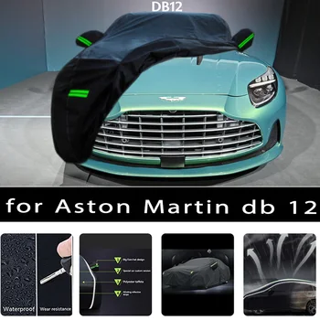 Для Aston Martin db 12 Наружная защита, полные автомобильные чехлы, снежный покров, Солнцезащитный козырек, Водонепроницаемые Пылезащитные Внешние Автомобильные аксессуары 12