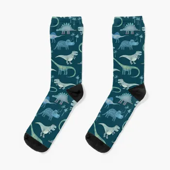 Темные носки с динозаврами, забавные носки, женские носки для мужчин 5