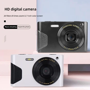 Цифровая камера 4K с 48 миллионами 2,7-дюймовых Ips-экранов высокой четкости, фоторегистратор для ежедневных поездок, ретро-макро-цифровая камера красоты