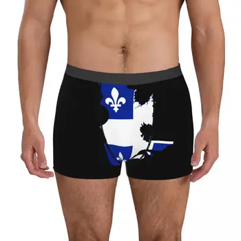 Сексуальные мужские трусы-боксеры Quebec Flag Smalls R301 Осенняя Носимая классика Забавная новинка 16