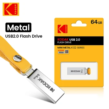 KODAK K122 Металлический USB Флэш-Накопитель 128 ГБ 64 ГБ 32 ГБ Memory Stick Ручка Водонепроницаемый USB2.0 флешка Ключ U Диск С Кольцом 2
