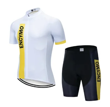 Велосипедная одежда Pro Team / Одежда для шоссейных велосипедов Гоночная одежда Быстросохнущий мужской комплект из джерси Ropa Ciclismo Maillot ENCYMO 15