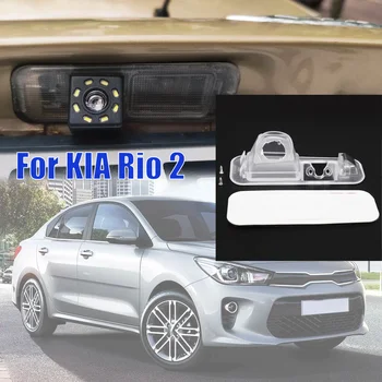 1X Для Kia K2 Rio 2 Кронштейн для парковочной камеры заднего вида, водонепроницаемый чехол, корпус, подставка для подсветки номерного знака 2009 2010 2011 2012 4