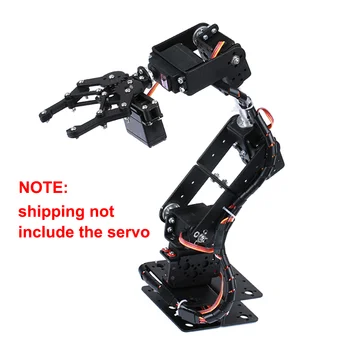 Робот-манипулятор 6 DOF из металлического сплава с механическим зажимом для рук и когтей MG996R для Arduino Robotic Education 15