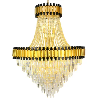 Роскошные Хрустальные Люстры Vimatto Gold D40 * H50 Современные Подвесные потолочные светильники с подвесным хрусталем Raindrop