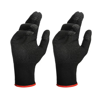 Мужские противоскользящие перчатки с сенсорным экраном, Дышащие, Защищающие от пота Трикотажные Тепловые перчатки 1