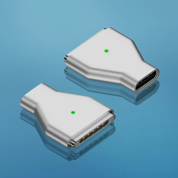 Магнитный индикатор адаптера USB C Адаптер быстрой зарядки PD Конвертер Type-C для Magsafe для MacBook Air/Pro 2021-2023 7
