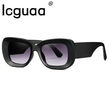 Модные Популярные квадратные солнцезащитные очки с бабочкой Женские Ретро-панковские Кошачьи глаза UV400 Мужские Солнцезащитные очки