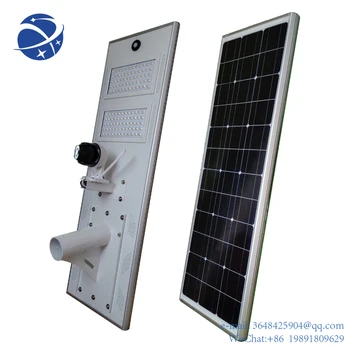 Интегрированные солнечные уличные фонари yyhc с камерой видеонаблюдения мощностью 100 Вт, все в одном солнечном уличном фонаре мощностью 100 Вт 6