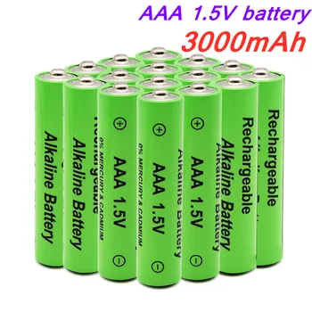 1,5 В батарея типа ААА 3000 мАч щелочная аккумуляторная батарея типа ААА для дистанционного управления игрушечная легкая батарея высокой емкости с длительным сроком службы 16