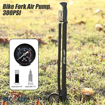 Портативный насос заднего амортизатора Schrader Presta Valve, Вращающаяся на 360 градусов Труба, Велосипедная вилка, Воздушный насос, Инструмент для горных велосипедов 9