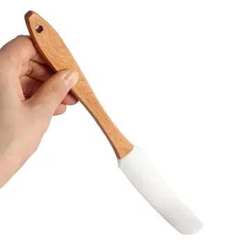 Термостойкий Кухонный миксер для взбивания теста с деревянной ручкой, инструмент для разглаживания масляной глазури, инструмент для выпечки, Скребок для выпечки, Лопатка для крема 8
