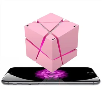 Динамик Cube Bluetooth, Креативные Красочные огни, Мобильный сабвуфер, Мини-беспроводная карта, Аудио Подарок, Украшение дома 2