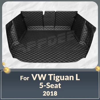 Автоматический Коврик для багажника с полным покрытием для VOLKSWAGEN VW Tiguan L 5-Местный 2018, Накладка для багажника, Аксессуары для защиты грузового салона 10
